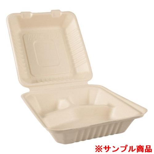 【サンプル】パックスタイル バガス容器 BBランチ 200-220-3 1枚