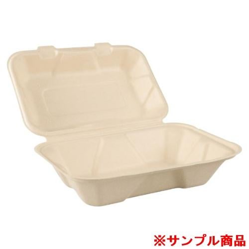 【サンプル】パックスタイル バガス容器 BBランチ 220-150 1枚