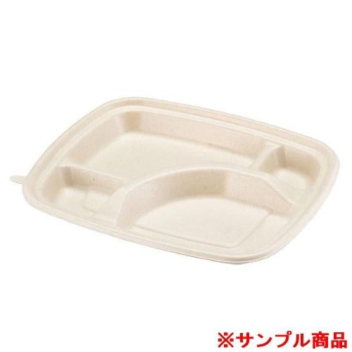 【サンプル】パックスタイル バガス容器 BB弁当 N24-20A ラミ 1枚
