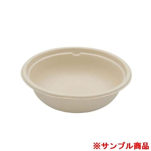 【サンプル】パックスタイル バガス容器 BBボウルM 中 149φ×45H 1枚
