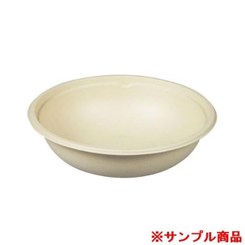 【サンプル】パックスタイル バガス容器 BBボウルM 大 179φ×48H 1枚