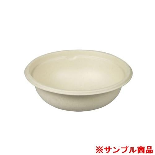 【サンプル】パックスタイル バガス容器 BBボウルM 小 129φ×40H 1枚
