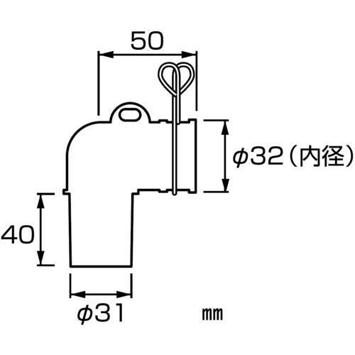 SANEI 洗濯機排水トラップエルボ