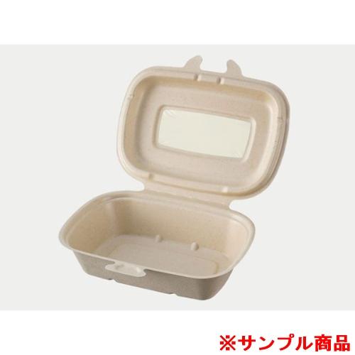 【サンプル】パックスタイル バガス容器 BBランチ N190-130 ラミ 1枚