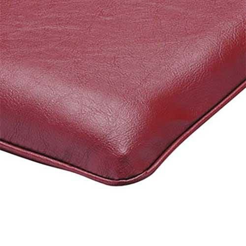 marukatsu(丸勝)　座布団40厚390角 レザー エンジ色