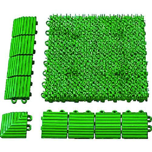 テラモト ユニットターフα 緑 300×300mm