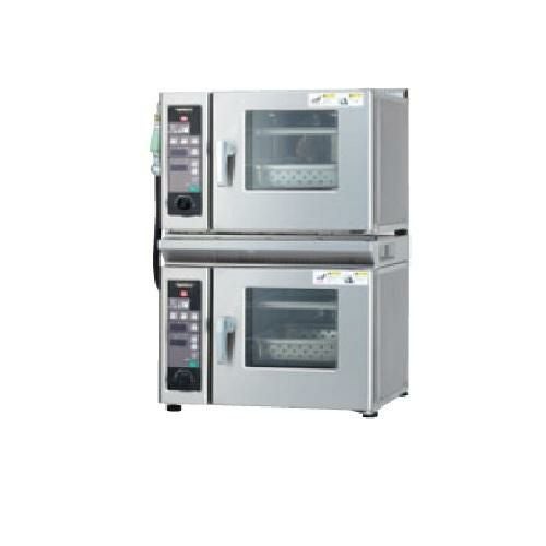 TSCO-22EBB 【タニコー】電気スチームコンベクションオーブン 二台重ねタイプ 幅500×奥行470×高さ850mm (50/60Hz)