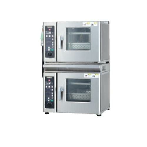 TSCO-22EDD 【タニコー】電気スチームコンベクションオーブン 二台重ねタイプ 幅500×奥行470×高さ850mm (50/60Hz)