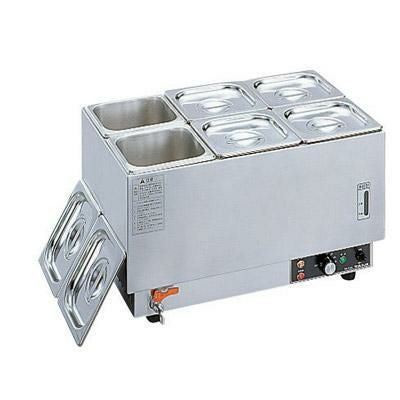 フーズウォーマー ホテルパン1/6×6個 ヨコ型 幅538×奥行335×高さ306mm