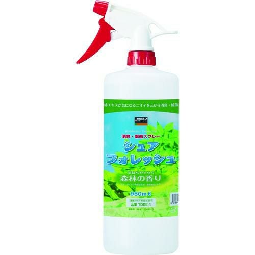 TRUSCO 除菌・消臭剤シュアフォレッシュ スプレータイプ 950ML