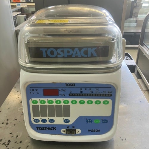 業界最長1年保証】【中古】真空包装機 TOSEI V-280A 幅318×奥行456×高