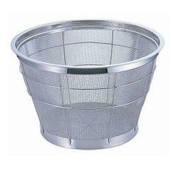 TKG ステンNEWマンモス深型米揚ざる 35cm