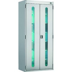 TRUSCO ステンレス製 UV殺菌ロッカー クリーンルームシューズ用