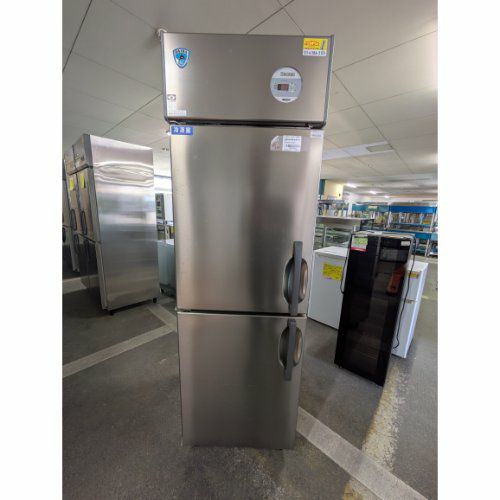 業界最長1年保証】【中古】縦型冷凍冷蔵庫 1凍1蔵 大和冷機 241NYS1 幅