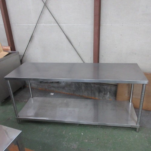 中古】作業台 BGなし 幅1800×奥行600×高さ800 【送料別途見積】【業務