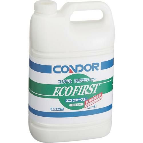 コンドル 床用洗剤 フロアクリーナー「エコファースト」 4L