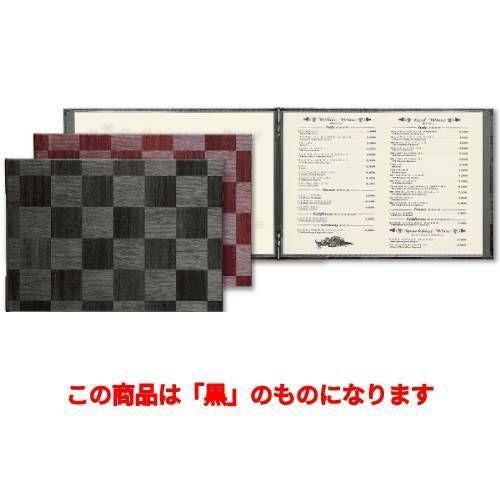 メニューブック(A4横) LS-118/黒
