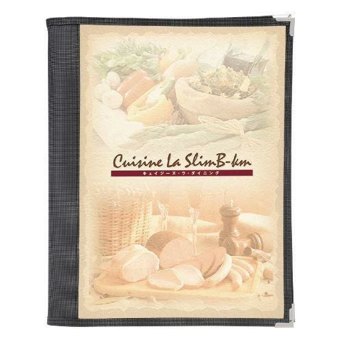 ナイロン 太バインダーメニュー (A4) NY-BOLD BINDER-ABW/黒