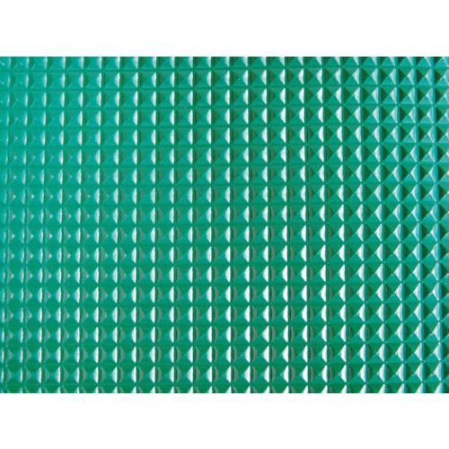 TRUSCO 塩ビマット ピラミッド グリーン 1.5mm×915mm×20m
