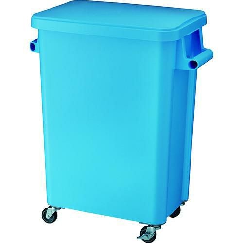 リス 厨房用キャスターペール70L 排水栓付 ブルー