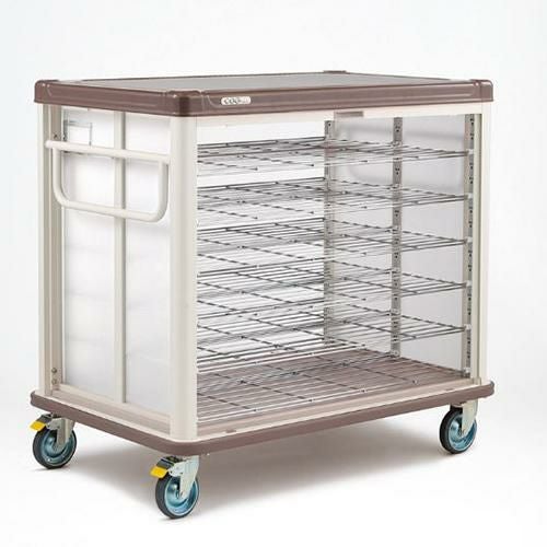 ERECTA（エレクター） 常温配膳車 配膳車cooシリーズ シャッター式ベーシックタイプ 組立式 /膳数：42/