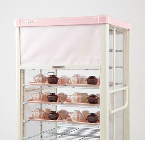 エレクター　配膳車cooシリーズ　シャッター式スリムタイプ　デラックスモデル組立式 /膳数：36