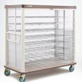 エレクター　配膳車cooシリーズ　シャッター式ワイドタイプ　組立式 /膳数：W440×D330(mm)：42/W330×D330(mm)：56