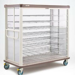 エレクター　配膳車cooシリーズ　シャッター式ワイドタイプ　組立式 /膳数：W440×D330(mm)：42/W330×D330(mm)：56