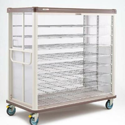 エレクター　配膳車cooシリーズ　シャッター式ワイドタイプ　デラックスモデル組立式 /膳数：W440×D330(mm)：54/W330×D330(mm)：72