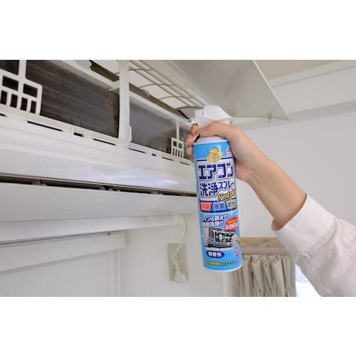 アース らくハピ エアコン洗浄スプレー Ne×tplus 無香性 2本パック