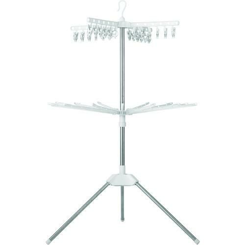 IRIS 531691ステンレス室内物干しパラソル2段