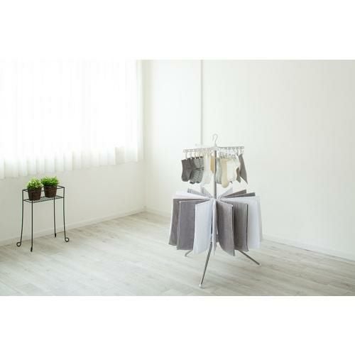 IRIS 531691ステンレス室内物干しパラソル2段