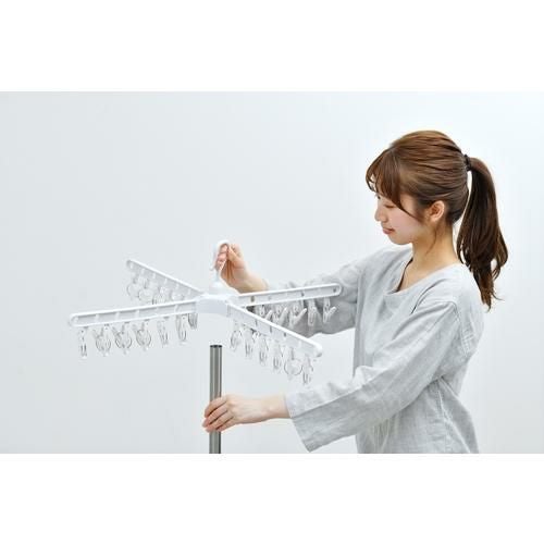 IRIS 531691ステンレス室内物干しパラソル2段