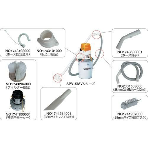 スイデンS クリーナー用 φ38 パイプ掃除ブラシ