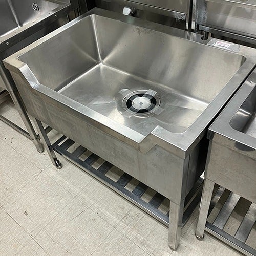 【中古】舟形シンク BGなし 幅900×奥行600×高さ800 【送料別途見積】【宇都宮店在庫】