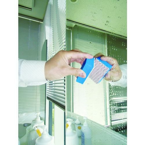 TRUSCO ガラス・鏡クリーナーパッド 25mm×50mm