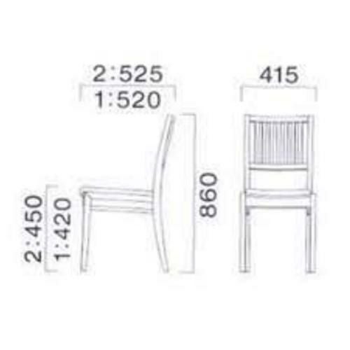 CRES(クレス) 椅子(イス) ルクマ1イス 1N 板座 ルクマ