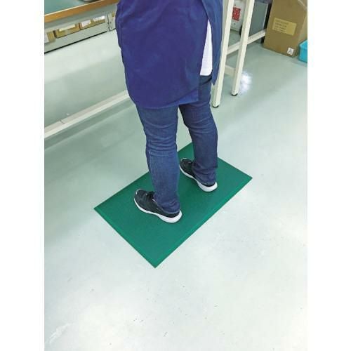 カーボーイ 足腰マット 穴なし Sサイズ グリーン
