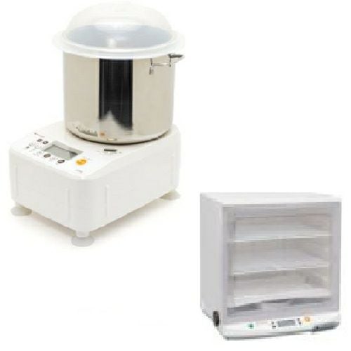 パンこね機＆ホイロ業務用セット 日本ニーダー PK2025 / PF102 幅495×奥行422×高さ455