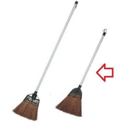 ほうき 【オークランド シダホーキ 短柄】 / 250×820