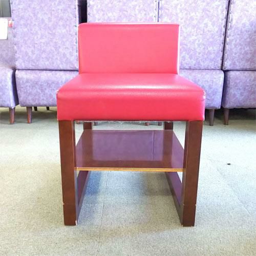 和風イス 赤レザー 幅420×奥行510×高さ650