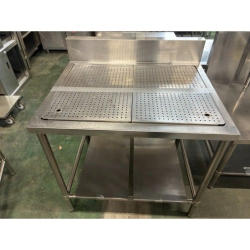 中古】麺洗い・締め・水切り機 日本洗浄機 NM121B 幅320×奥行750×高さ