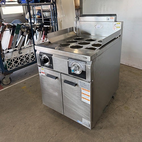 業界最長1年保証】【中古】ゆで麺器 9テボ タニコー THU-60A 幅600