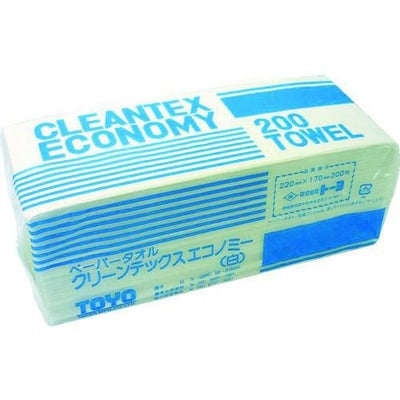 トーヨ クリーンテックスエコノミー白 200枚×42P 1Cs(箱)＝8400枚