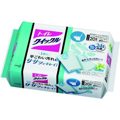 Kao トイレクイックル つめかえ用 ジャンボパック 20枚入