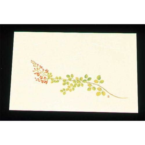 遠赤外線抗菌和紙 四季の花 尺三懐石まっとクリーム(100枚入) WSS-11 萩 9月から10月