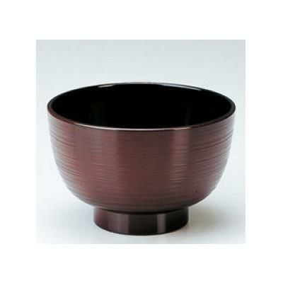 3.5寸筋汁椀 溜内黒  【まとめ買い商品】