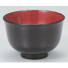 木製羽反椀 溜内朱