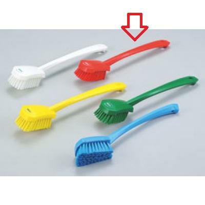 ヴァイカン 長柄ハンドル付ブラシ ハード ４１８６ レッド