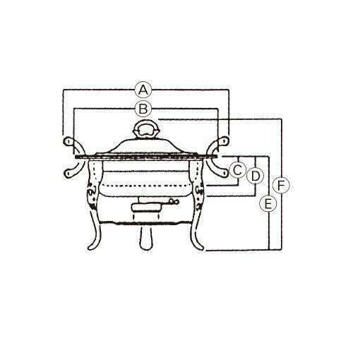 SW 18-8 共柄 丸チューフィングディッシュ用 スタンド(ランプ付)10インチ
